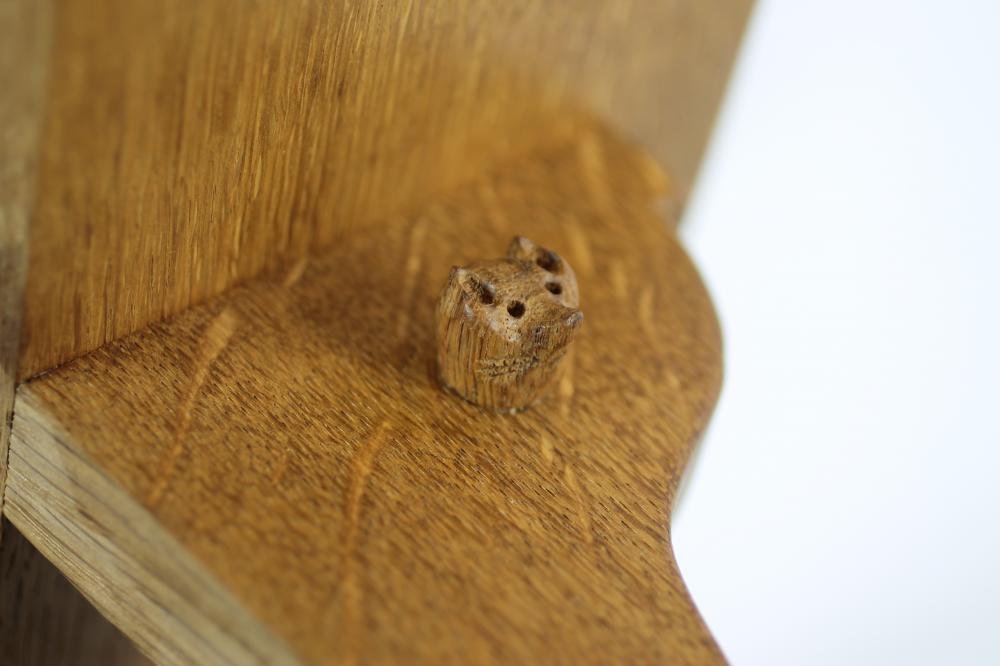 A MALCOLM PIPES ADZED OAK BOX of oblong form, the hinged lid centred by a carved Yorkshire Rose, - Image 5 of 5