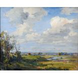 ARTHUR A FRIEDENSON (1872-1955), A Summer Landscape, oil on board, signed with initials, inscribed