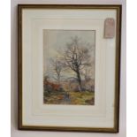 ROBERT E RAMPLING (1835-1909), Lane at Shepperlands, Halton, watercolour and pencil, signed, 11" x 7