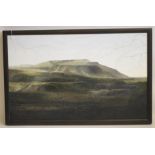 MARIA H. ASPINALL (Contemporary), Aeonian Hills, oil on linen, signed verso, 29" x 47", ebonised