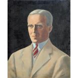 JACOB KRAMER (1892-1962), Portrait of a Gentleman, head and shoulders, oil on canvas, signed, 24"