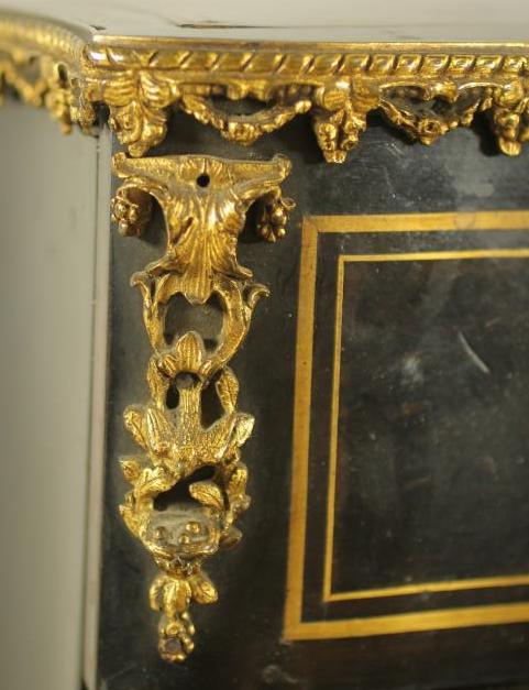 A FRENCH EBONY AND BOULLE WORK CORRESPONDENCE BOX, mid 19th century, of oblong form with - Image 6 of 6