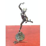 Bronze figure of Hermes the messenger of the Gods signed Jean Bologne