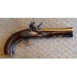 Good flintlock blunderbuss pistol by Jh Moore c1800 replacement ramrod