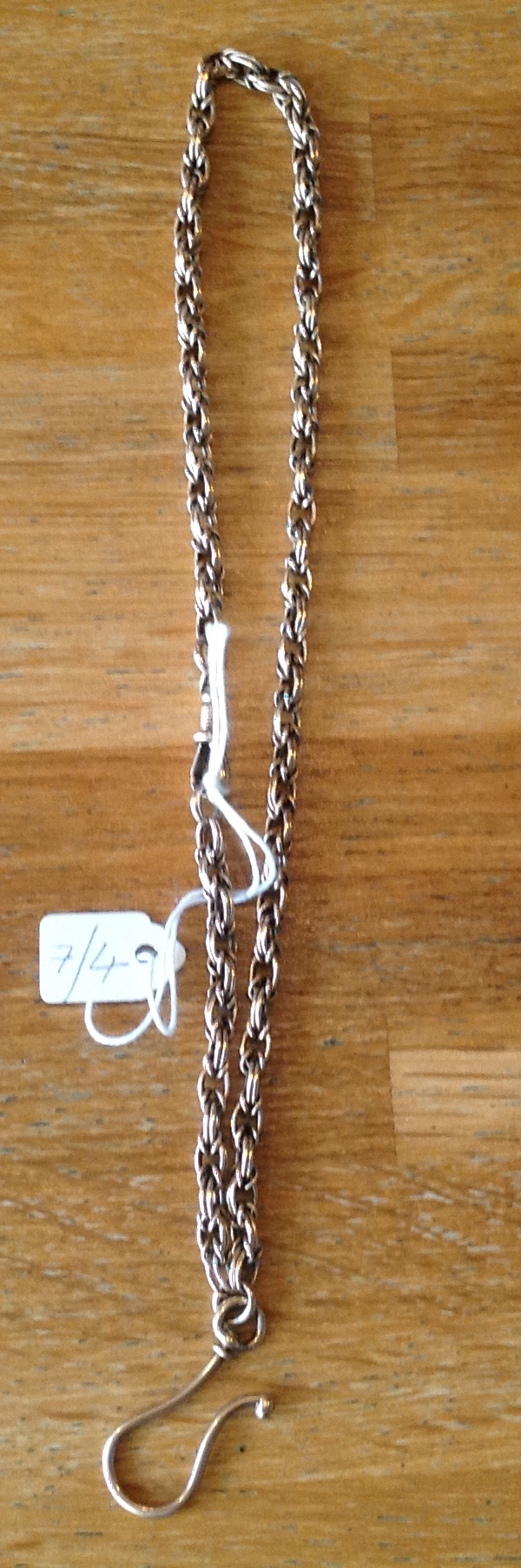 A 9ct gold chain 23.5gms