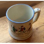 A 19th c Staffordshire frog mug