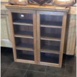 A 19th c pine cupboard