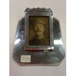 Silver paper clip/photo frame London 1900