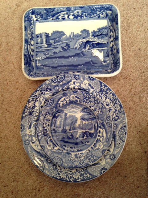 Collection Spode blue and white