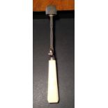 Georgian silver stilton scoop by Joseph Willmore 1807