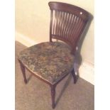 Arts and Crafts single chair with hand dowelled joints