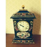 Royal Vienna porcelain mantle clock by Amor Triumph signed Kauffman