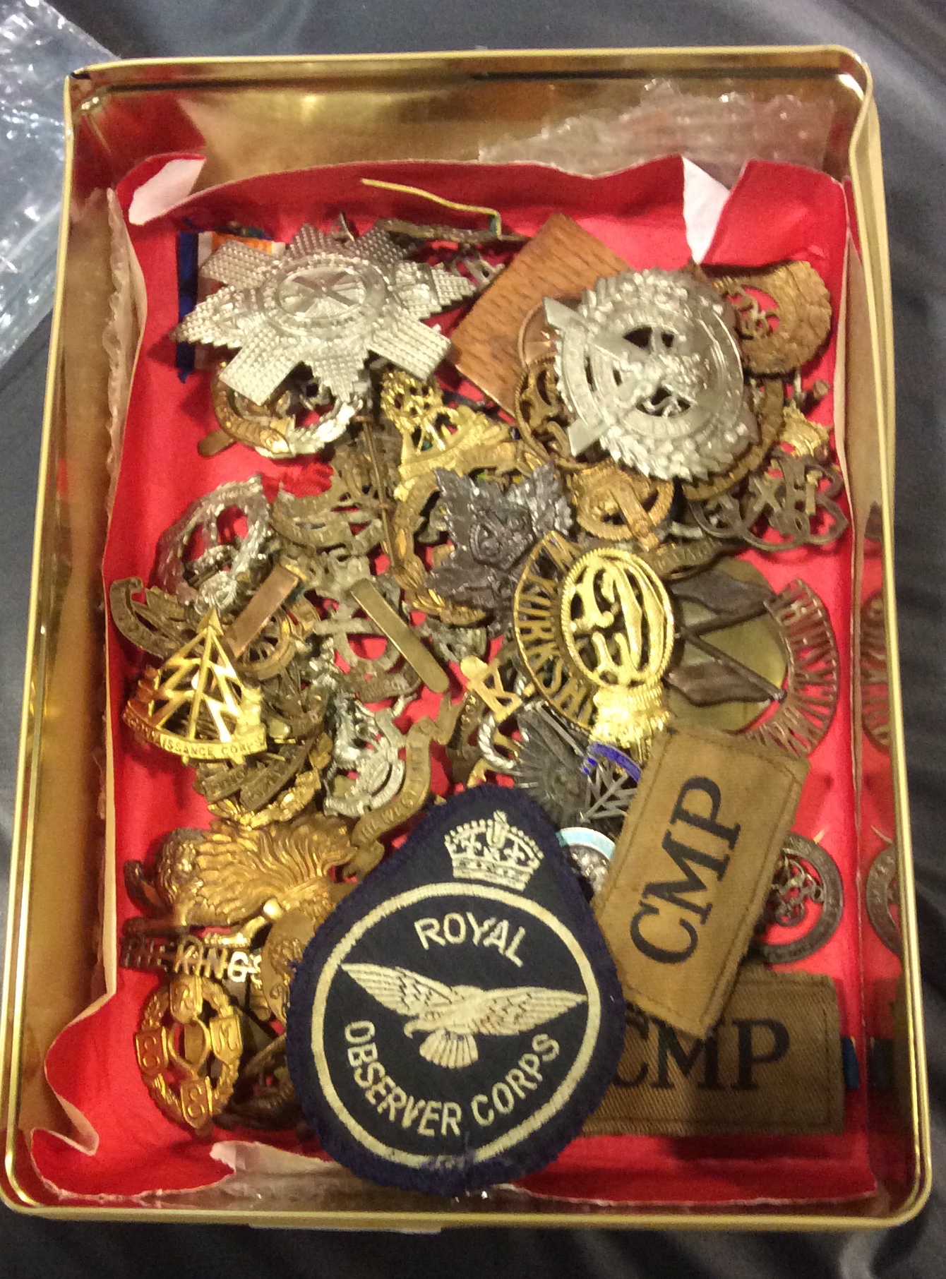 Collection of military badges etc.