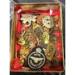 Collection of military badges etc.