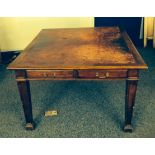 Good mahogany leathered Waring and Gillow library table