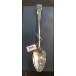 Fine London silver stuffing spoon by Hannah Northcote (noted spoonmaker) dated 1798 in excellent