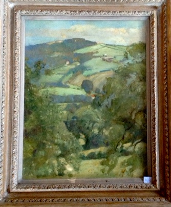 William Oliphant Hutchison landscape Burley in Wharfedale 44 x 34