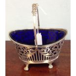 Silver basket and liner