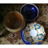 Box lot ceramics inc. Doulton jardiniere