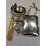 Four various items of silver etc.