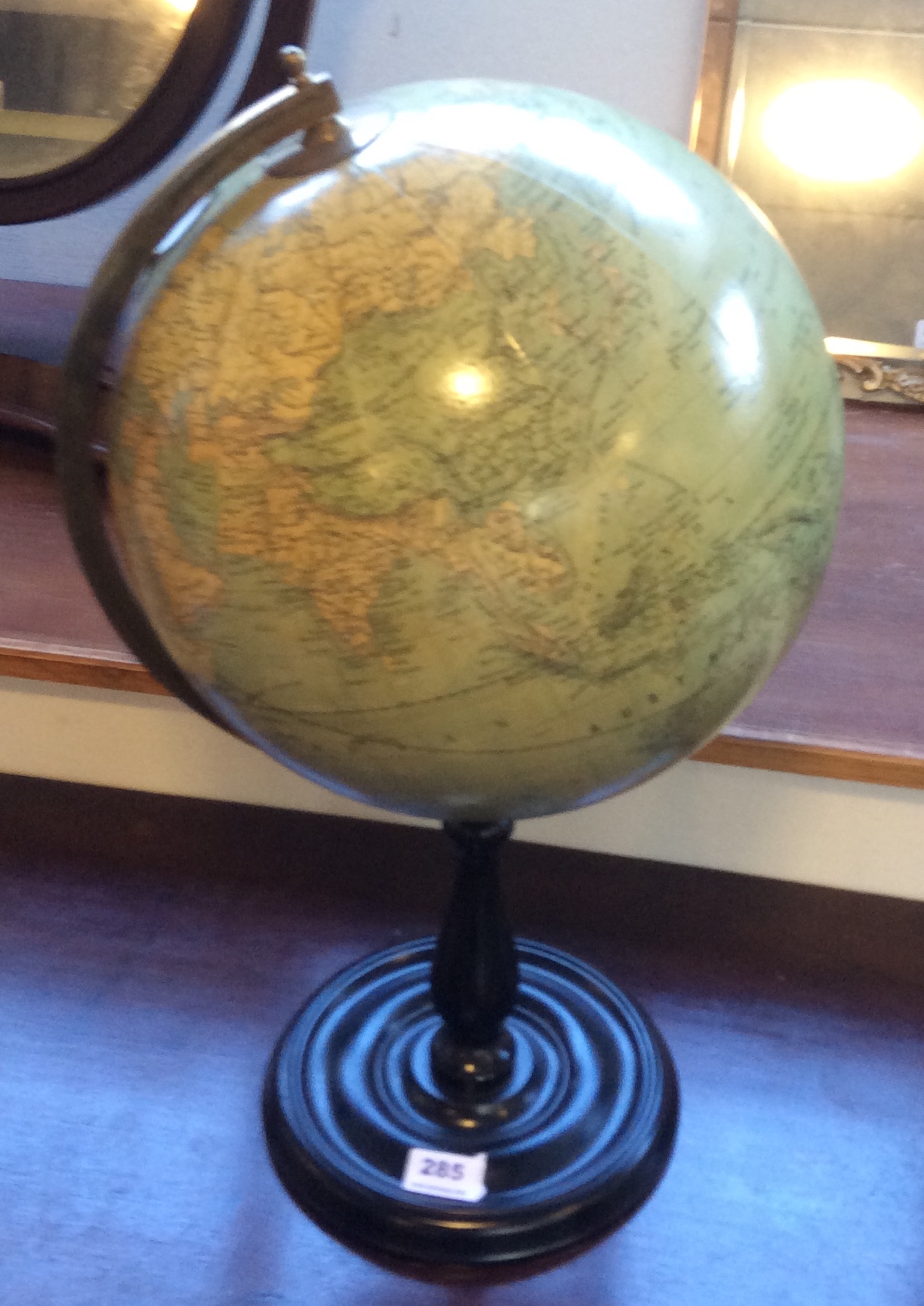 Good quality 18th c style terrestial globe by Greaves and Thomas London