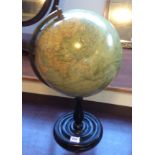 Good quality 18th c style terrestial globe by Greaves and Thomas London