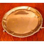 Good quality silver salver Walter & John Barnard 1893 9.8 ozt