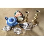 Miscellany inc. plated tea service, Doulton, Wedgwood etc.