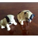 Two Royal Doulton bulldogs K1 and K2