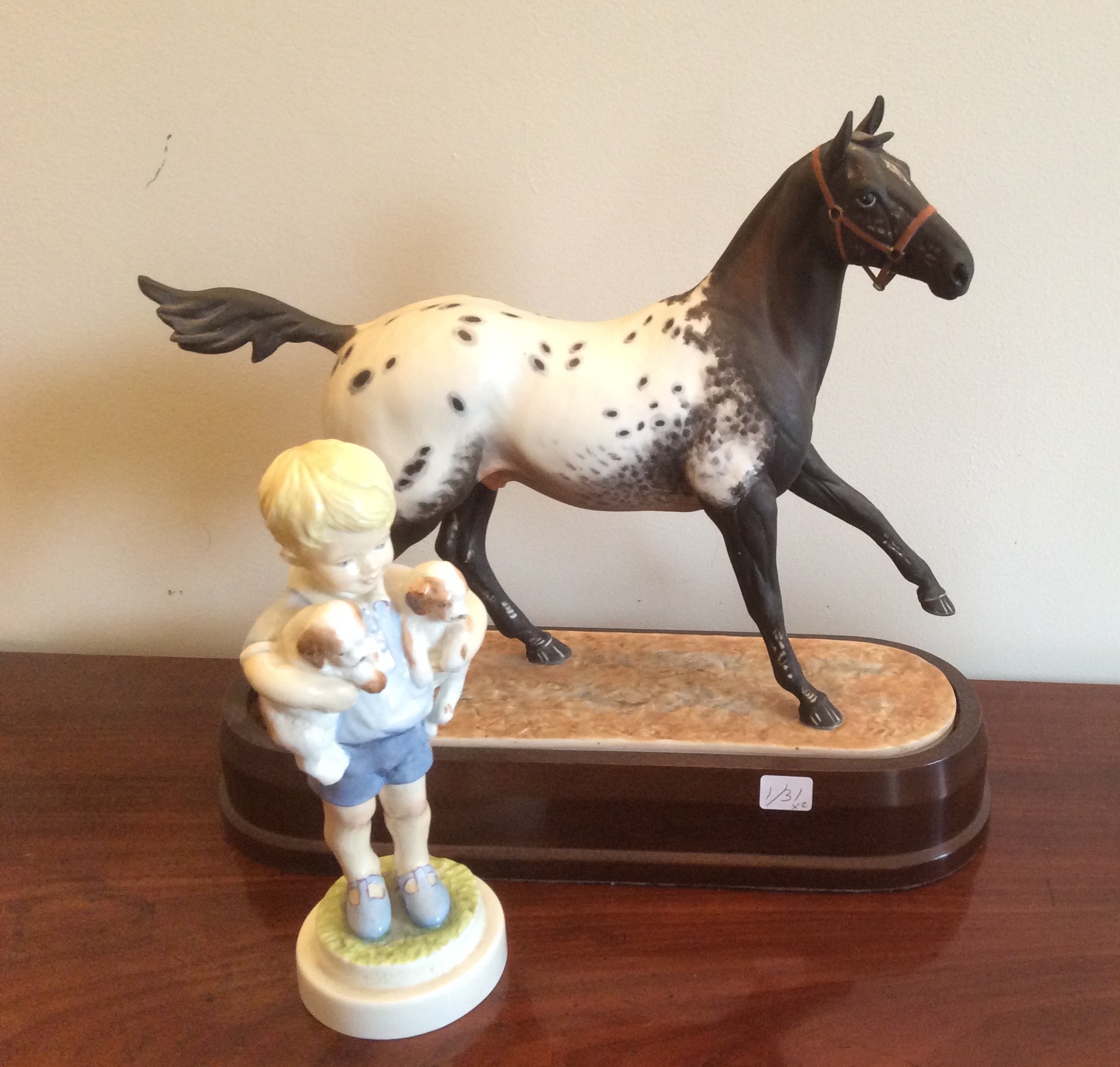 Two Royal Worcester figs Apalousa Stallion and Monday's Child