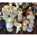 Seven Lladro figures all marked and in good condition