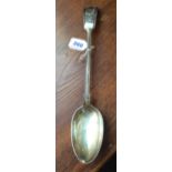 Silver serving spoon Sheffield 1899