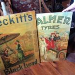 Five reproduction advertising signs