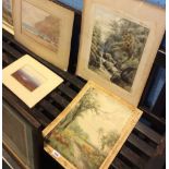 Four various 19thc watercoloours.