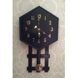 Arts and crafts style American wall clock