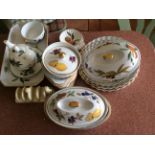 A selection of ceramics inc. Worcester Evesham pattern etc