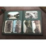 Postcard album and contents mainly topographical inc. many local