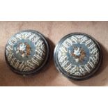 Two Victorian footstools with beadwork covers
