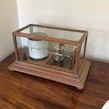 A good quality mahogany barograph