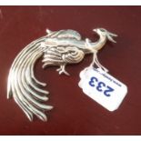 Sterling silver "Albro" brooch a Mexican bird