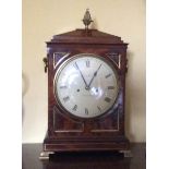 Fine quality Regency bracket clock by Brinkman of London with double fusee movement and a  pineapple