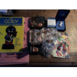 Large collection of enamel "Golliwog" badges and related items inc. catalogues etc. (Some limited