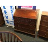 Good 18th c mahogany bureau