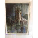 HARRY HUDSON RODMELL 1896 - 1984 watercolour "Unearthly Light" s. ll 42 x 30 cms