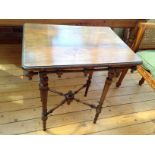 Edwardian beech occasional table