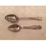 Two silver spoons