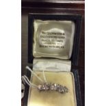 Five stone diamond platignum ring