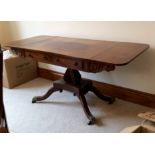 A good quality mid 19th c rosewood sofa table