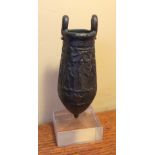 A very good large Egyptian bronze Situla Late period prob. 26th Dynasty c 600 BC approx. 16 cms