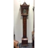 Very unusual good quality miniature pencil longcase clock with some modification